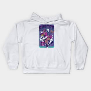 Skater Girl - Live Life on the Edge Kids Hoodie